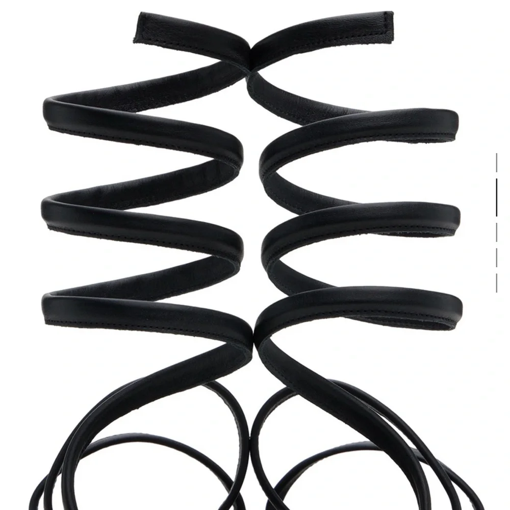 Black Ancient Greek Gladiator Sandals - Picture 4 of 4